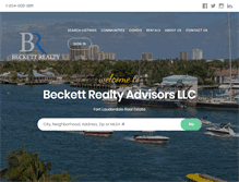 Tablet Screenshot of beckettrealtyadvisors.com